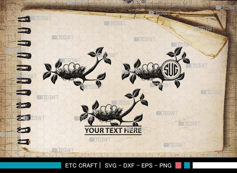 Eggs Nest Monogram, Eggs Nest Silhouette, Eggs Nest SVG, Eggs Bird Svg, Nest Svg, Nest And Eggs Svg, Bird Nest Svg, SB00496 SVG ETC Craft 