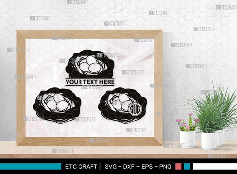 Eggs Nest Monogram, Eggs Nest Silhouette, Eggs Nest SVG, Eggs Bird Svg, Nest Svg, Nest And Eggs Svg, Bird Nest Svg, SB00496 SVG ETC Craft 