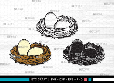 Eggs Nest SVG | Egg Svg | Nest Svg | Birds Eggs Svg | Eggs Bird Svg | Eggs Nest Clipart SVG ETC Craft 