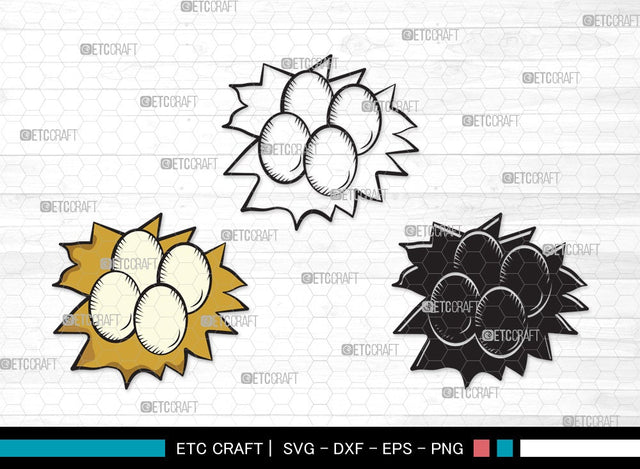 Eggs Nest SVG | Egg Svg | Nest Svg | Birds Eggs Svg | Eggs Bird Svg | Eggs Nest Clipart SVG ETC Craft 