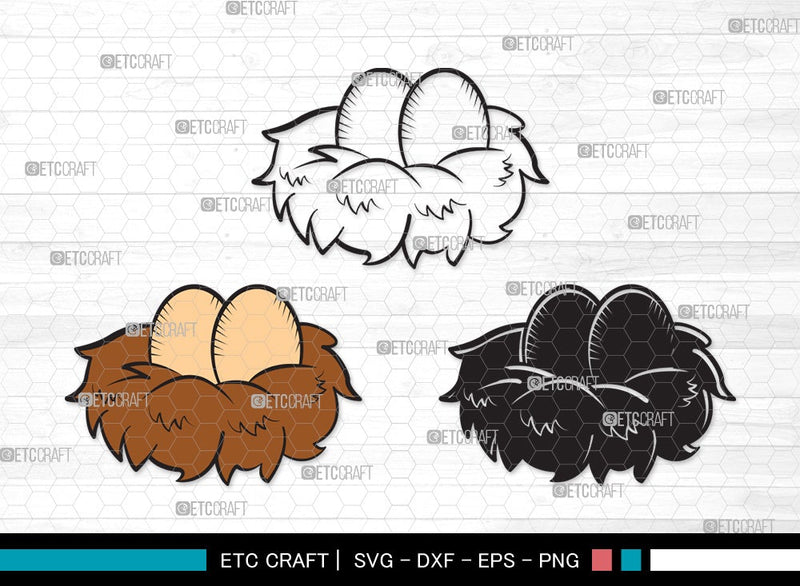 Eggs Nest SVG | Egg Svg | Nest Svg | Birds Eggs Svg | Eggs Bird Svg | Eggs Nest Clipart SVG ETC Craft 