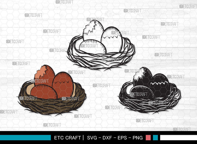 Eggs Nest SVG | Egg Svg | Nest Svg | Birds Eggs Svg | Eggs Bird Svg | Eggs Nest Clipart SVG ETC Craft 