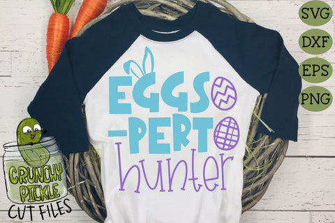 Eggs-Pert Hunter Easter SVG SVG Crunchy Pickle 