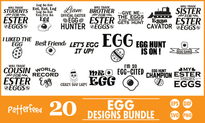 Eggs SVG Designs Bundle SVG PatternFeed8 