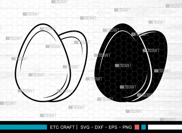 Eggs SVG, Egg Icon Svg, Cracked Egg Svg, Fried Egg Svg, Broken Egg Svg, Eggs Bundle SVG ETC Craft 