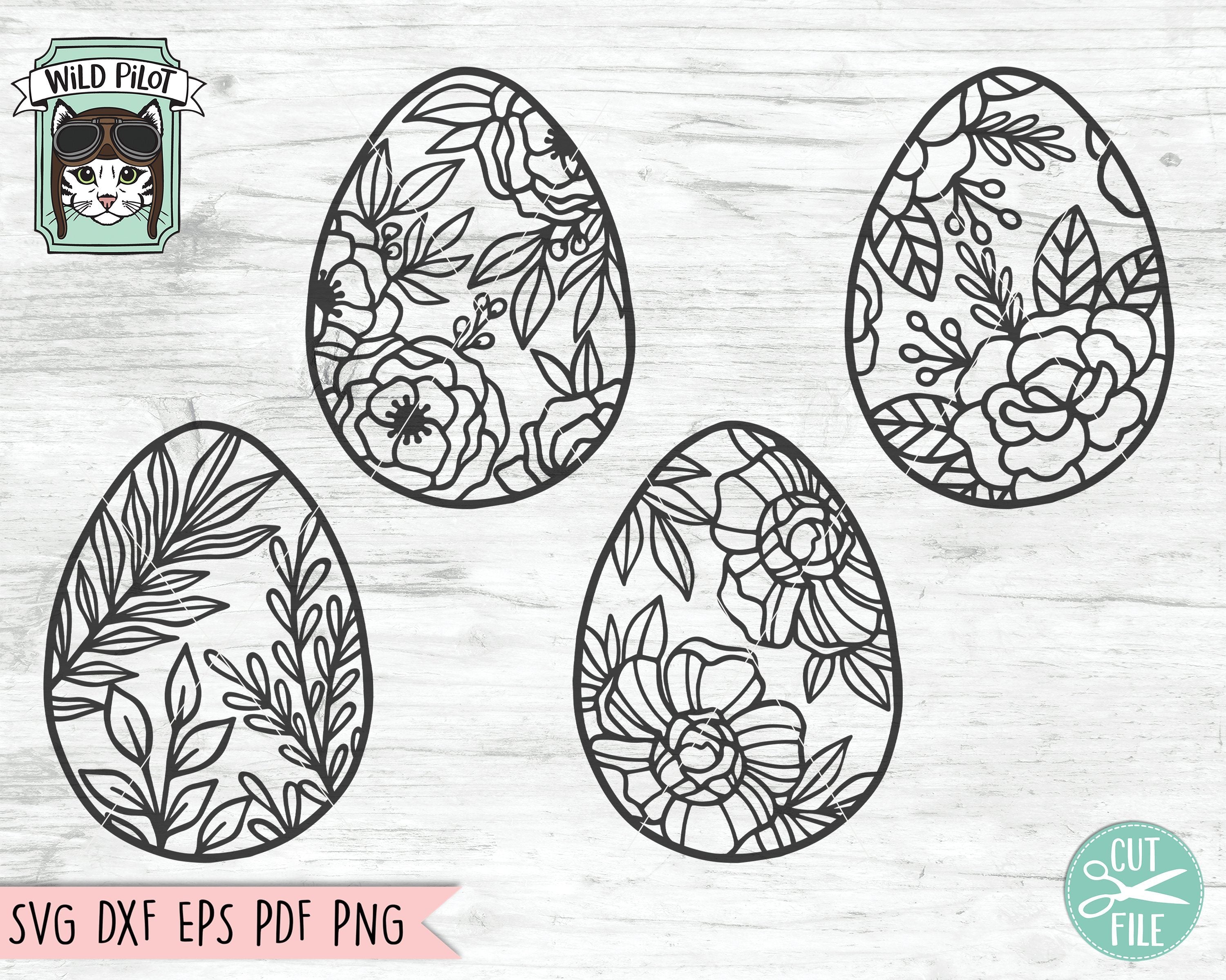 Easter Egg Cut & Print SVG PNG