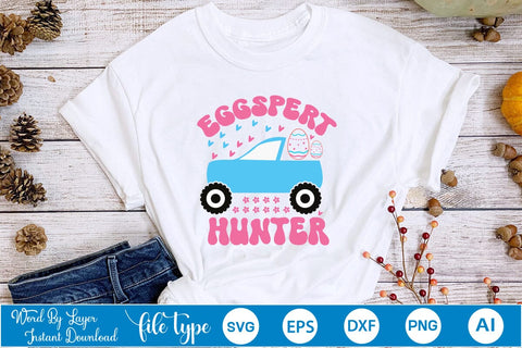 Eggspert Hunter SVG Cut File SVGs,Quotes and Sayings,Food & Drink,On Sale, Print & Cut SVG DesignPlante 503 