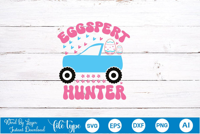 Eggspert Hunter SVG Cut File SVGs,Quotes and Sayings,Food & Drink,On Sale, Print & Cut SVG DesignPlante 503 