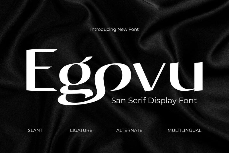 Egovu - Display Font Font twinletter 