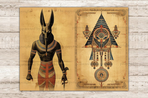 Egypt Junk Journal Pages | Printable Scrapbook Paper Set SVG GlamArtZhanna 