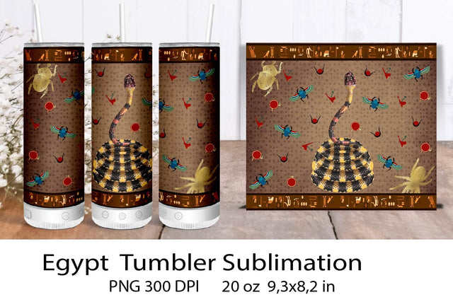 Egypt Tumbler Sublimation. Sublimation Samaha Design 