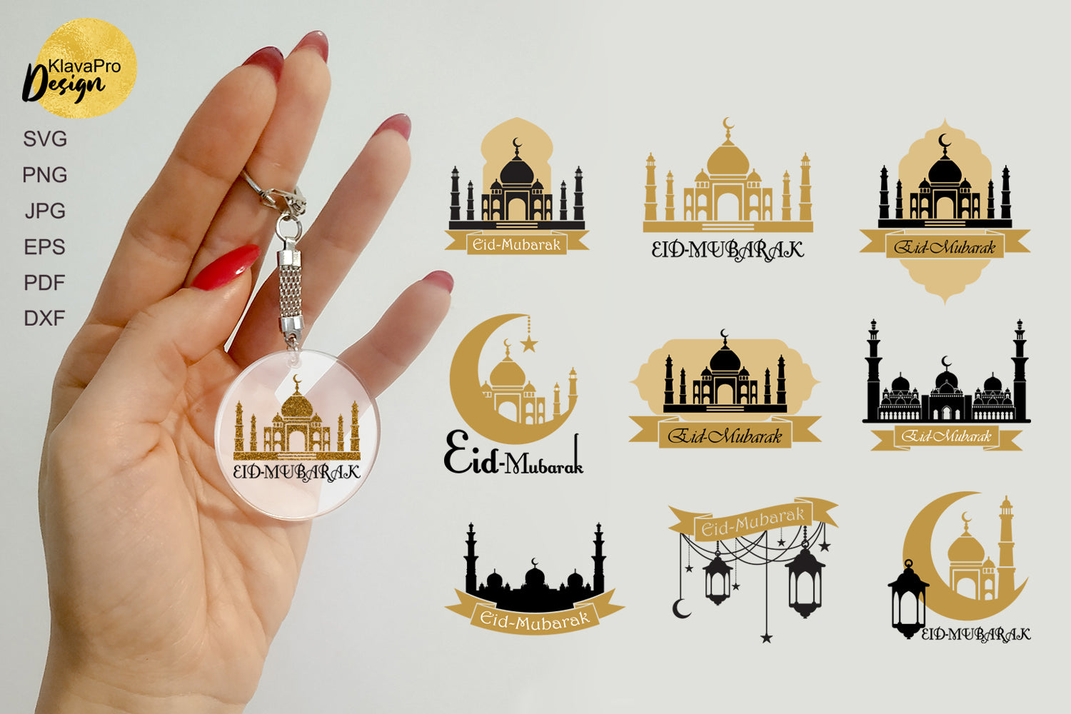 Eid Mubarak Acrylic Sheets For Cricut Ornaments Ramadan