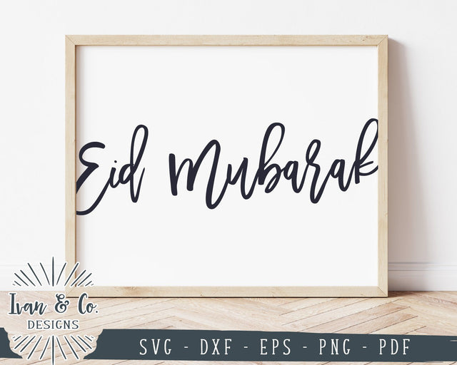 Eid Mubarak SVG Files | Farmhouse SVG | Commercial Use | Cricut | Silhouette | Cut Files (1003082790) SVG Ivan & Co. Designs 