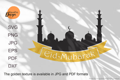 Eid – Mubarak SVG layered design for cutting and sublimation SVG Klava P 