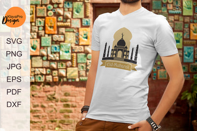Eid – Mubarak SVG layered design for cutting and sublimation SVG Klava P 