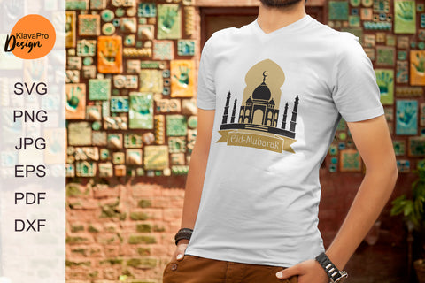 Eid – Mubarak SVG layered design for cutting and sublimation SVG Klava P 