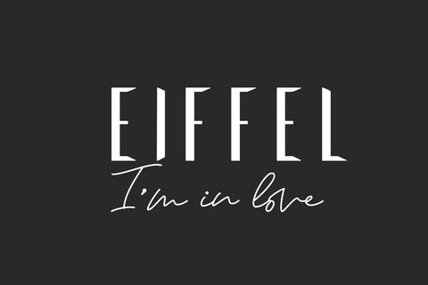EIFFEL IN LOVE (FONT TRIO) Font Letterara 