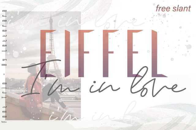 EIFFEL IN LOVE (FONT TRIO) Font Letterara 