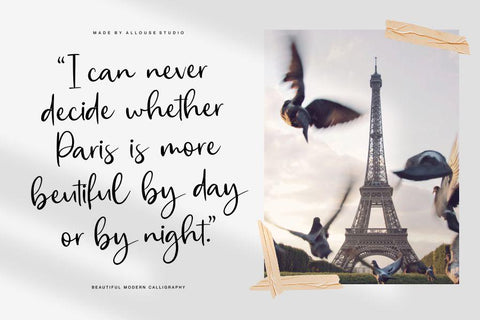 Eiffel Story Font Allouse.Studio 