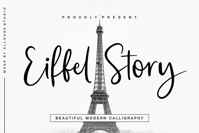 Eiffel Story Font Allouse.Studio 