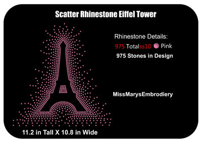 Eiffel Tower Scatter SVG MissMarysEmbroidery 