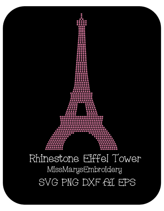 Eiffel Tower SVG MissMarysEmbroidery 