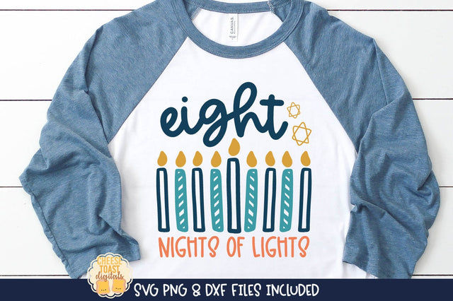 Eight Nights of Lights | Hanukkah SVG SVG Cheese Toast Digitals 