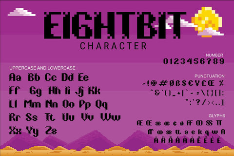 Eightbit Font letterstockstd 