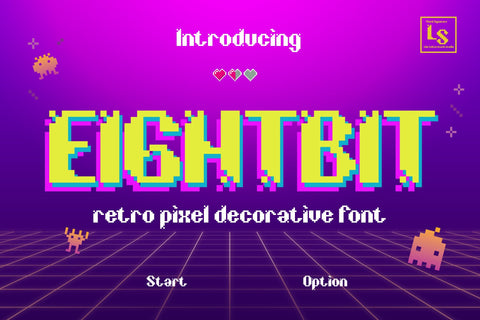 Eightbit Font letterstockstd 