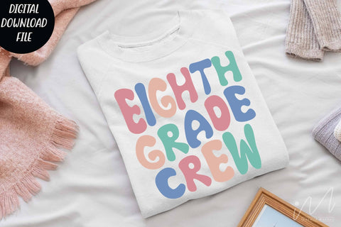 Eighth grade crew svg, Halloween t shirt svg, Eighth grade teacher svg, Eighth grade teacher group shirt, Teacher Shirt svg, Comfort Colors Retro Shirt svg SVG Isabella Machell 