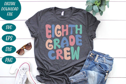 Eighth grade crew svg, Halloween t shirt svg, Eighth grade teacher svg, Eighth grade teacher group shirt, Teacher Shirt svg, Comfort Colors Retro Shirt svg SVG Isabella Machell 