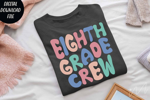 Eighth grade crew svg, Halloween t shirt svg, Eighth grade teacher svg, Eighth grade teacher group shirt, Teacher Shirt svg, Comfort Colors Retro Shirt svg SVG Isabella Machell 