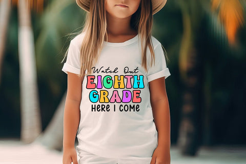 Eighth Grade First Day School I Back to School Sublimation Sublimation Happy Printables Club 