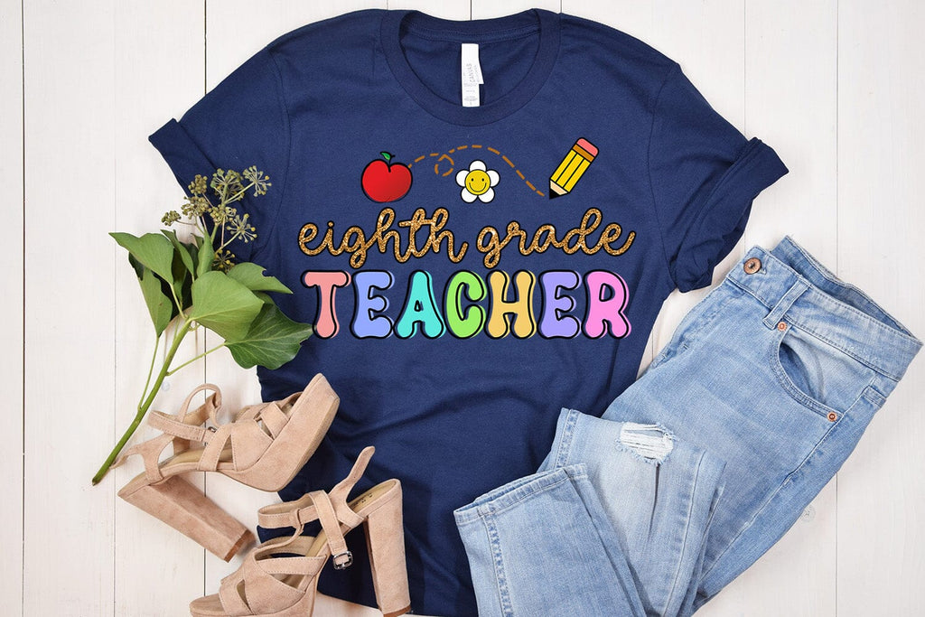 Ninth Grade Teacher Sublimation PNG I Teacher Shirt PNG - So Fontsy