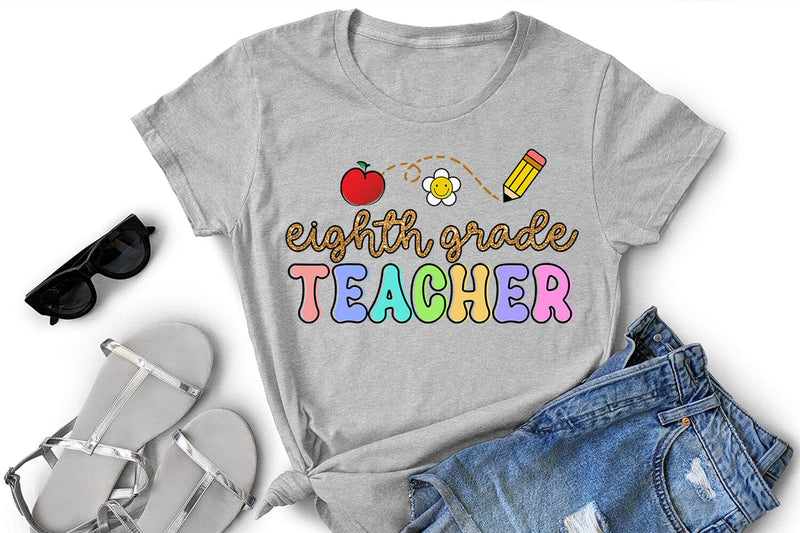 Ninth Grade Teacher Sublimation PNG I Teacher Shirt PNG - So Fontsy