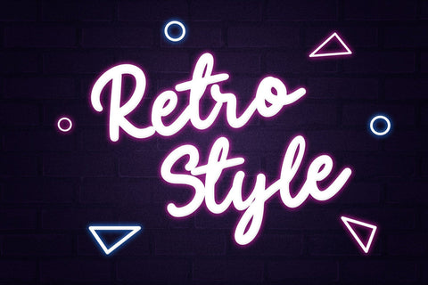 Eighties - Retro Script Font Font Dm Letter Studio 