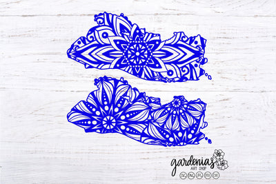 El Salvador Mandala SVG SVG Gardenias Art Shop 