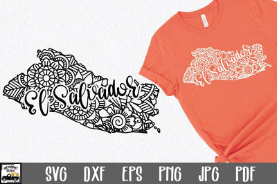 El Salvador SVG File - El Salvador Mandala Design SVG Old Market 