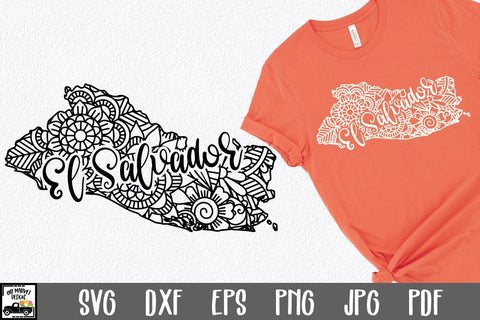 El Salvador SVG File - El Salvador Mandala Design SVG Old Market 