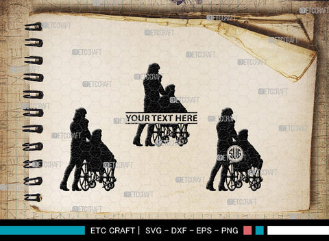 Elderly Care Monogram, Elderly Care Silhouette, Elderly Care SVG, Elderly Svg, Care Svg, Nurse Take Care Svg, SB00353 SVG ETC Craft 