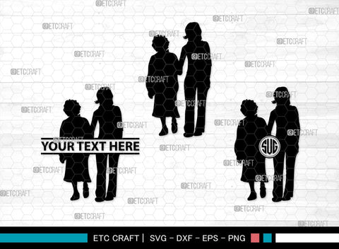 Elderly Care Monogram, Elderly Care Silhouette, Elderly Care SVG, Elderly Svg, Care Svg, Nurse Take Care Svg, SB00353 SVG ETC Craft 