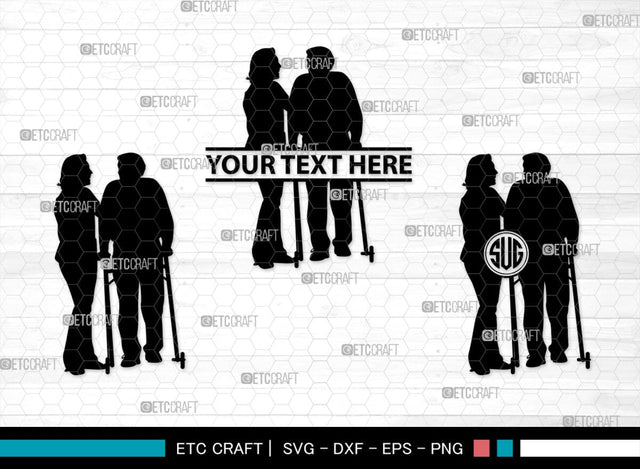 Elderly Care Monogram, Elderly Care Silhouette, Elderly Care SVG, Elderly Svg, Care Svg, Nurse Take Care Svg, SB00353 SVG ETC Craft 