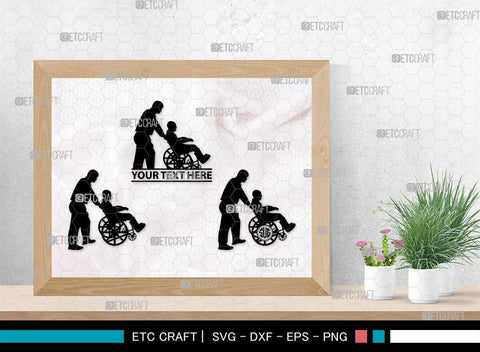 Elderly Care Monogram, Elderly Care Silhouette, Elderly Care SVG, Elderly Svg, Care Svg, Nurse Take Care Svg, SB00353 SVG ETC Craft 