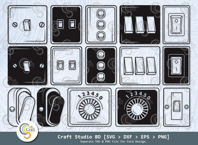 electric switch svg, electric switch, light switches icon, on and off switch, switches svg, switch bundle, switches vector, outline, silhouette, cricut svg, svg cut file, cutting file, svg for cricut, SVG ETC Craft 