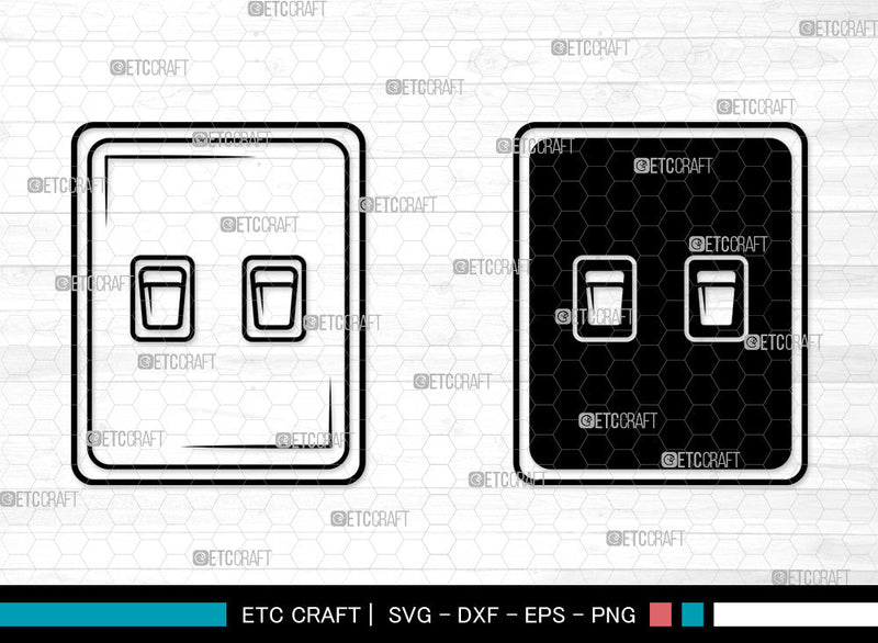 Electric Switch SVG, On And Off Switch Svg, Light Switches Svg, Switch Svg, Electric Switch SVG ETC Craft 