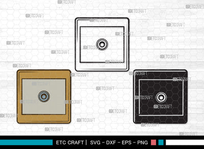Electrical Socket Clipart SVG | Socket Svg | Electrical Plug Svg | Light Switches Svg | Power Socket Svg | Electrical Socket Clipart SVG ETC Craft 