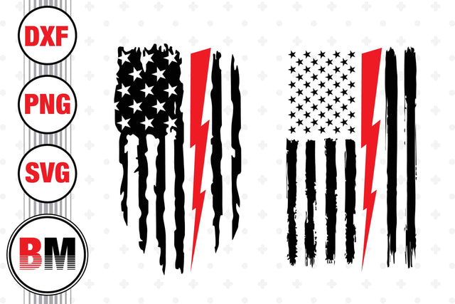Electrician US Flag SVG, PNG, DXF Files SVG BMDesign 