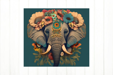 Elefant Tumbler Sublimation. Animal Tumbler Wrap Sublimation Olga Terlyanskaya 