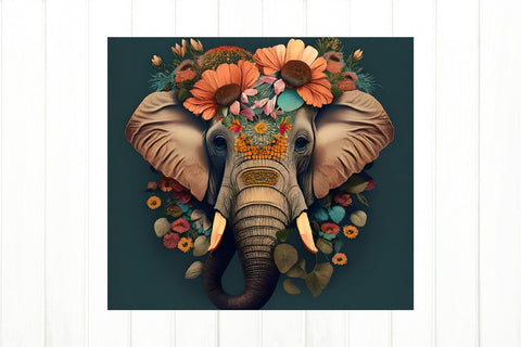 Elefant Tumbler Wrap. Animal Tumbler Sublimation Sublimation Olga Terlyanskaya 