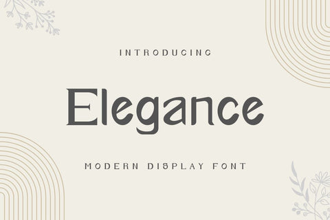 Elegance - Modern Display Font Font Masyafi Studio 